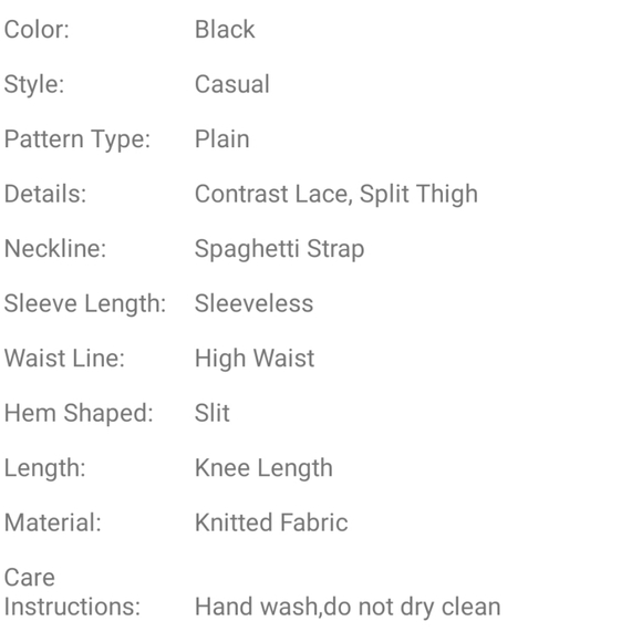 SHEIN SXY 2XL Plus Contrast Lace Trim Split Thigh Bustier Cami Dress - Picture 6 of 6